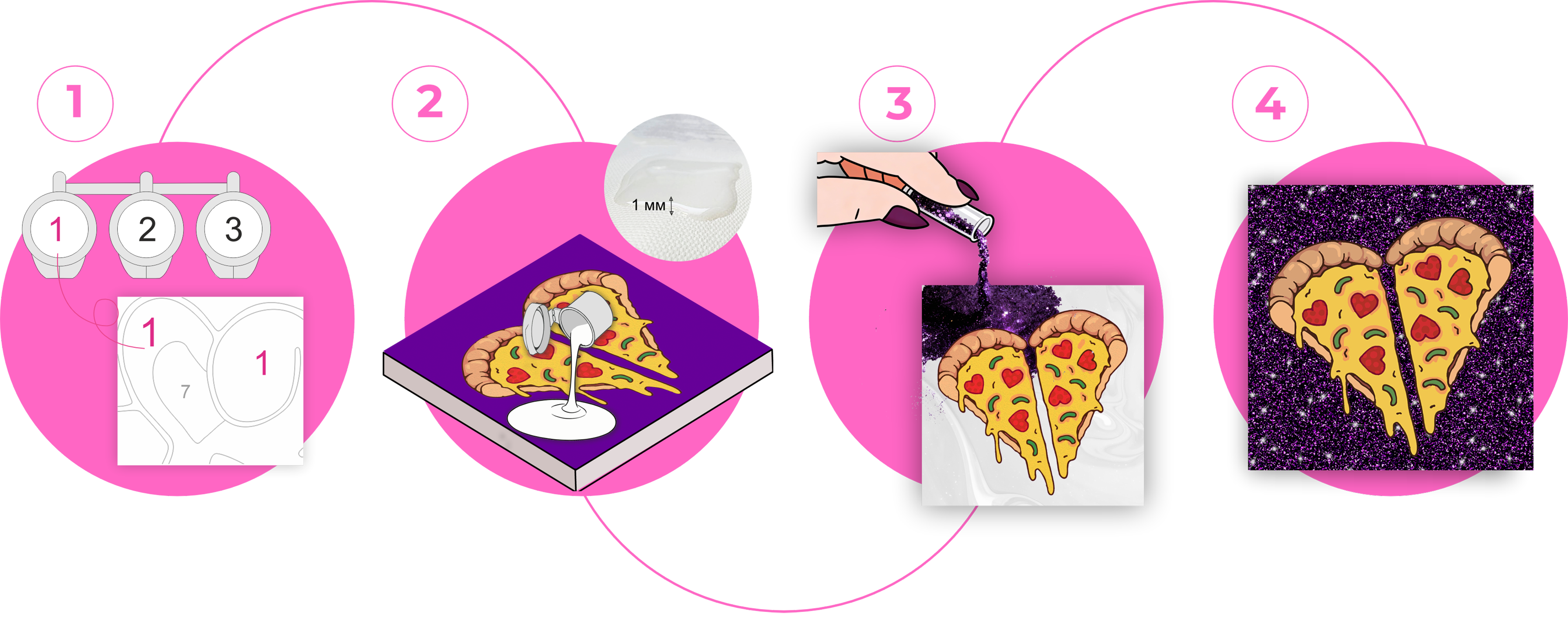 Пошаговая инструкция с блёстками